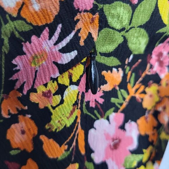 NEW VERO MODA Small Multi-Color Floral Singlet Ankle Dress Tropical Casual Beach - Picture 10 of 15